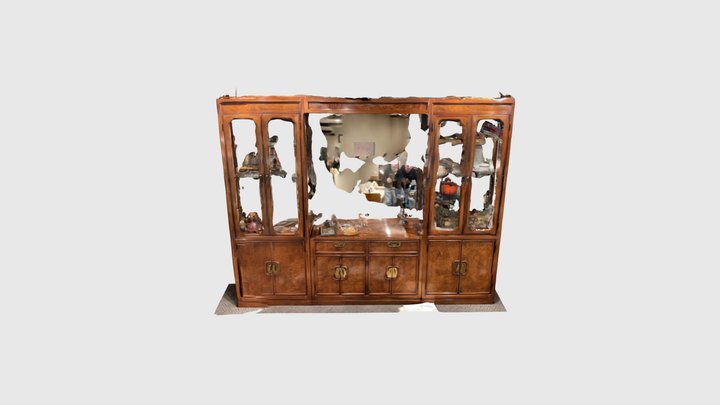 China cabinet aka break front 3D Model