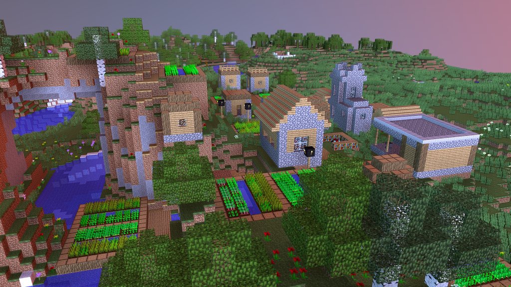 Minecraft village