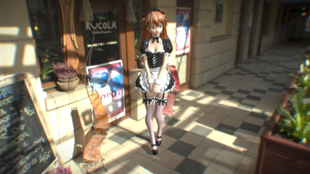 Shy Gothic Maid