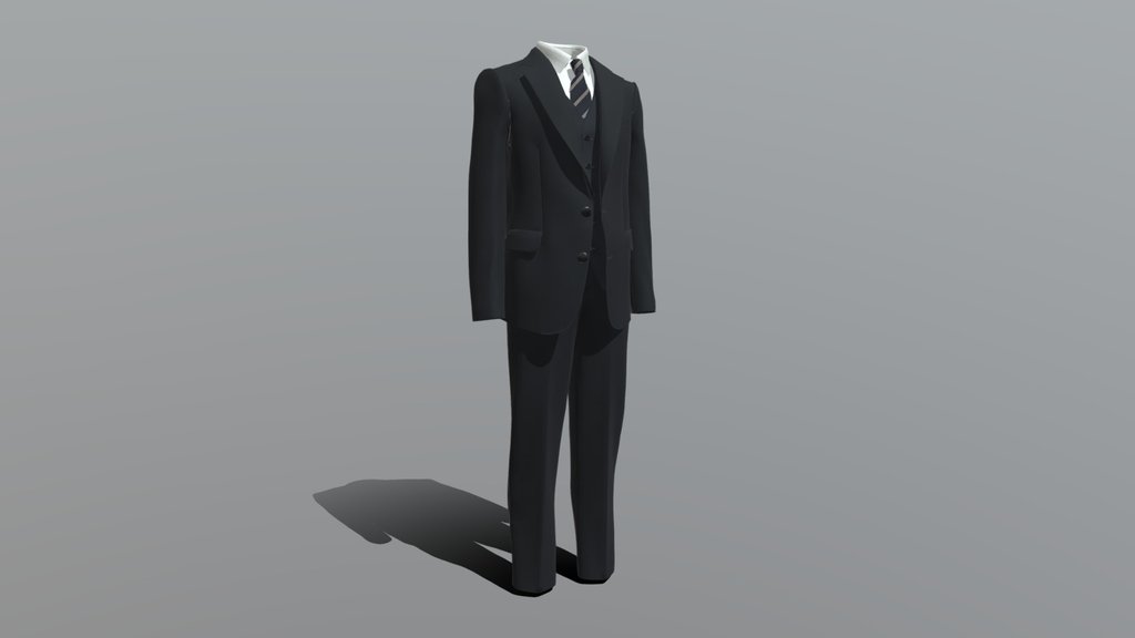 Man Black Business Suit