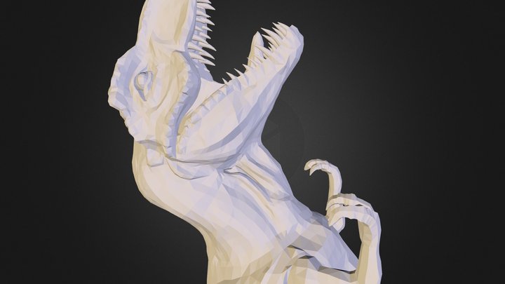 T-Rex dinozor heykel 3D Model