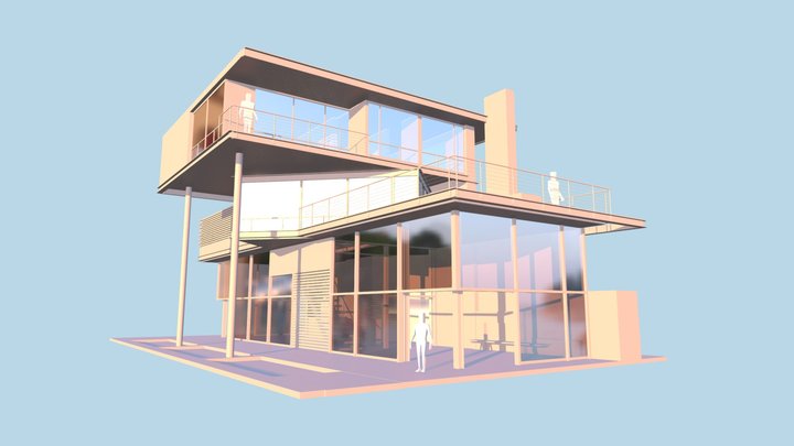 Beach House 3D Model