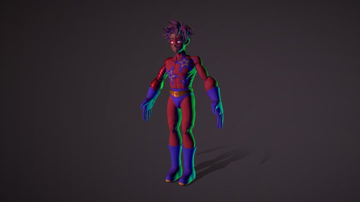 "Yo-Yo" Character Pipeline Project 3D Model