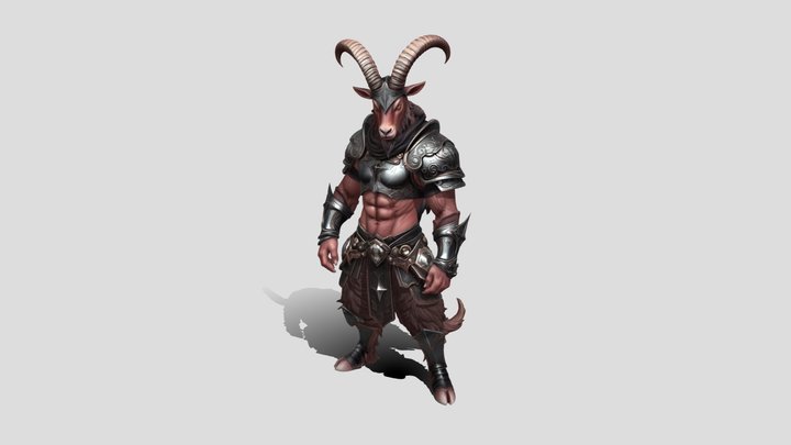 Goat Ironhorn Warlord 3d model free – Kostenloses 3D-Modell STL