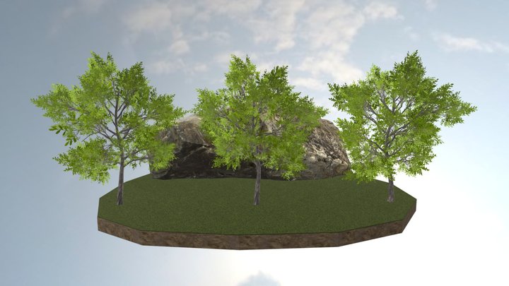 Oak Trees FREE Low Poly – Modèle 3D gratuit STL
