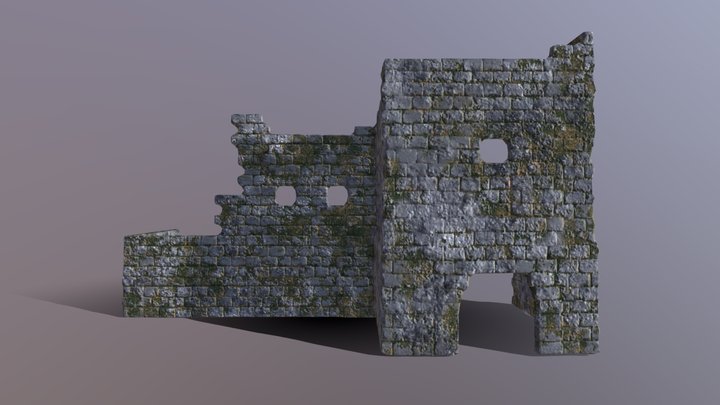 Castle ruins 3D Model