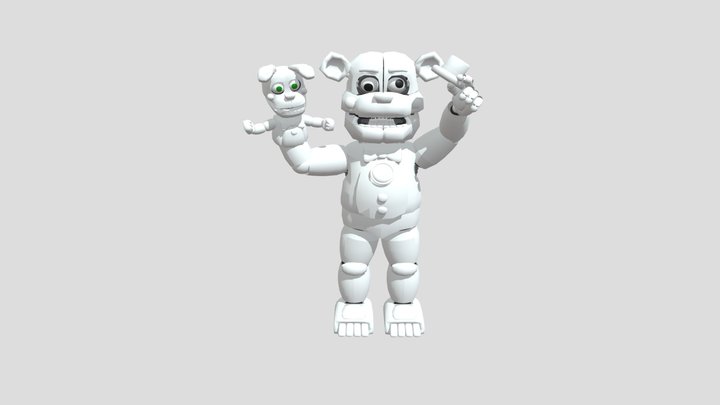 Funtime Fredbear And Bonnie (WIP) 3D Model