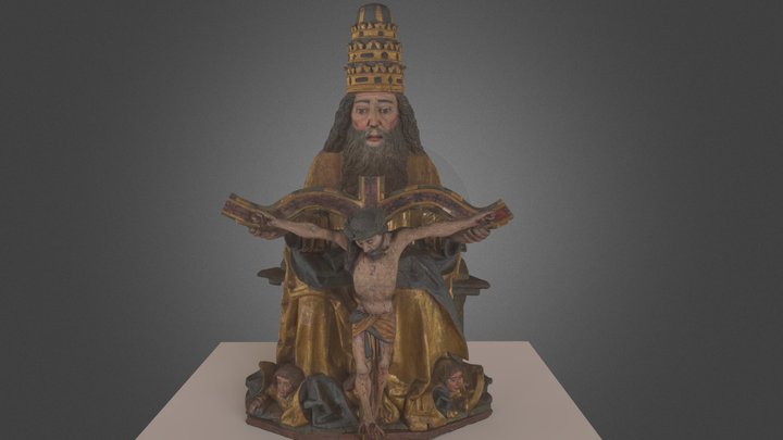 Święta Trójca, z fary w Krośnie 3D Model