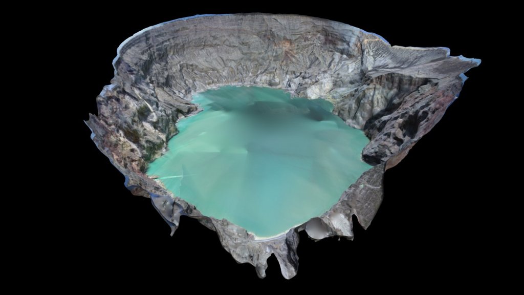 Kawah Ijen Crater Lake, East Java, Indonesia - 3D Model By Kyle ...