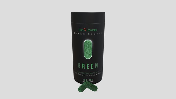 Beyond Average Label Green(2)-01 Png 3D Model