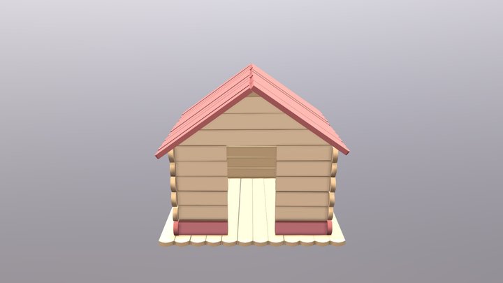 Miniature Wooden House (and its FREE) 3D Model