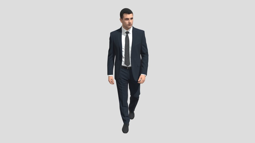Executive in a Navy Suit