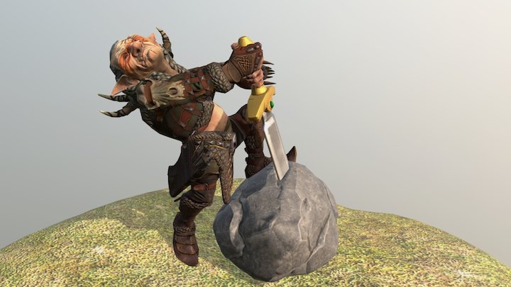 Goblin Sword 3D Model