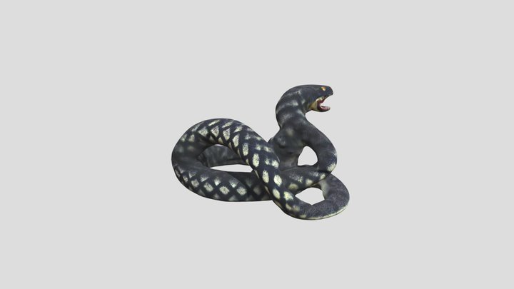 Mystic Snake Beast 3D Model