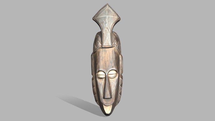 Máscara tribal 3D Model