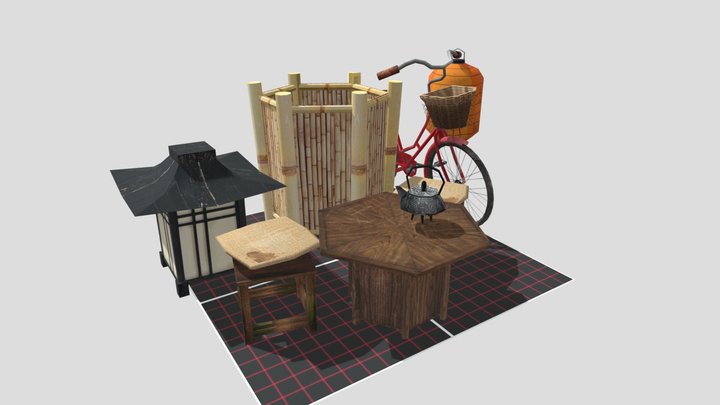 DAE 5 Finished props - Tokio 3D Model