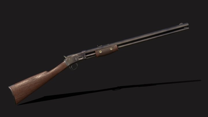 Lightning Pump Action Rifle 3D Model