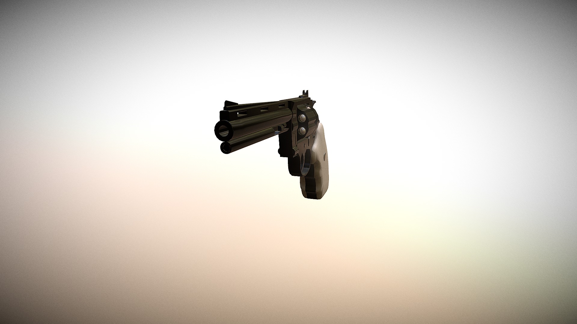 3D model 357 Magnum - This is a 3D model of the 357 Magnum. The 3D model is about a black and white photo of a robot.