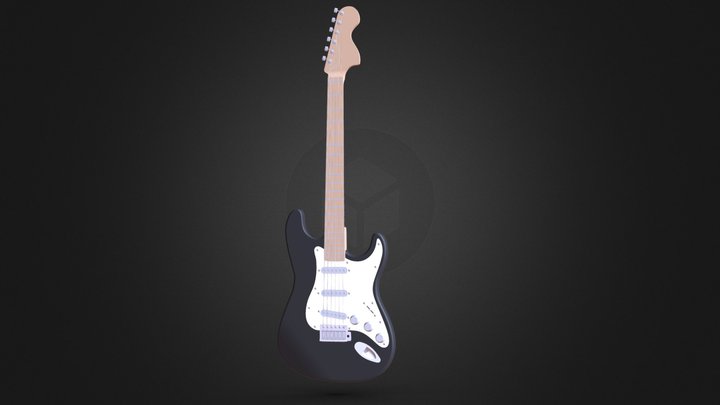 ギターbody V2 V13 3D Model