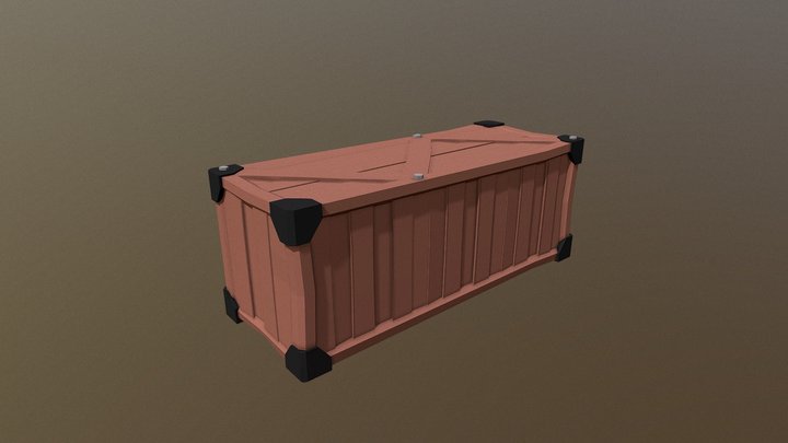 Low-poly box 6 3D Model
