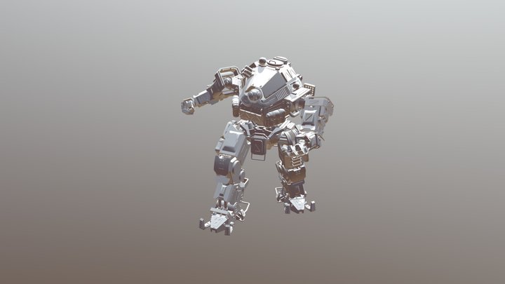 Ion Titan 3D Model - Titanfall2 Fanart 3D Model