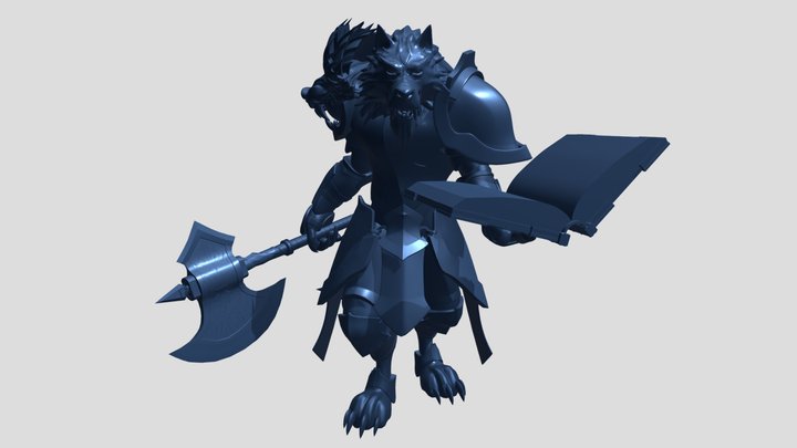 Wolf Knight 0_2 3D Model