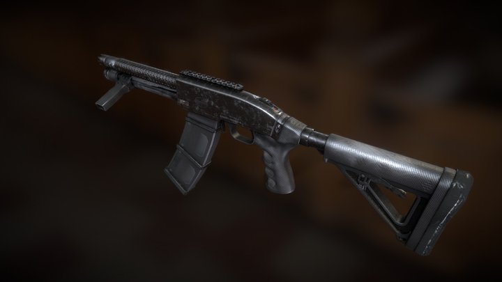 Arbiter "Defender" - Pump Shotgun 3D Model