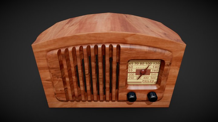 Philco Transistone Radio 3D Model