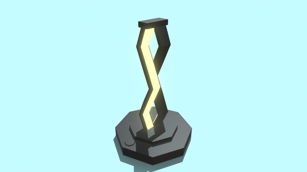 Low Polly Stylized Desk Lamp