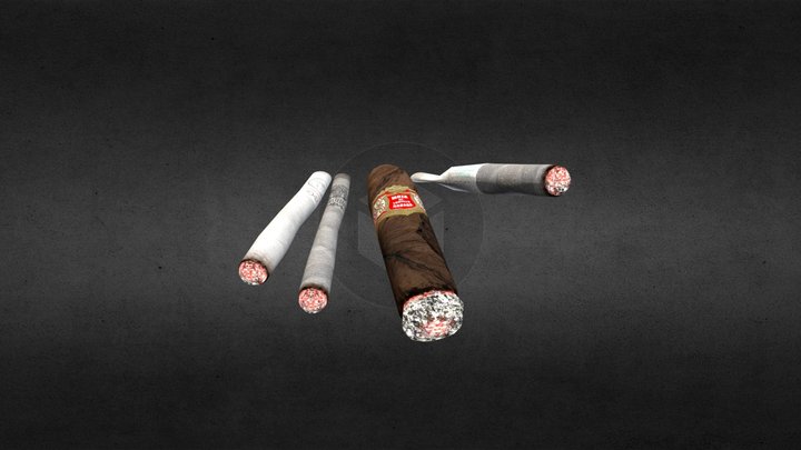 WW2 Cigars 3D Model