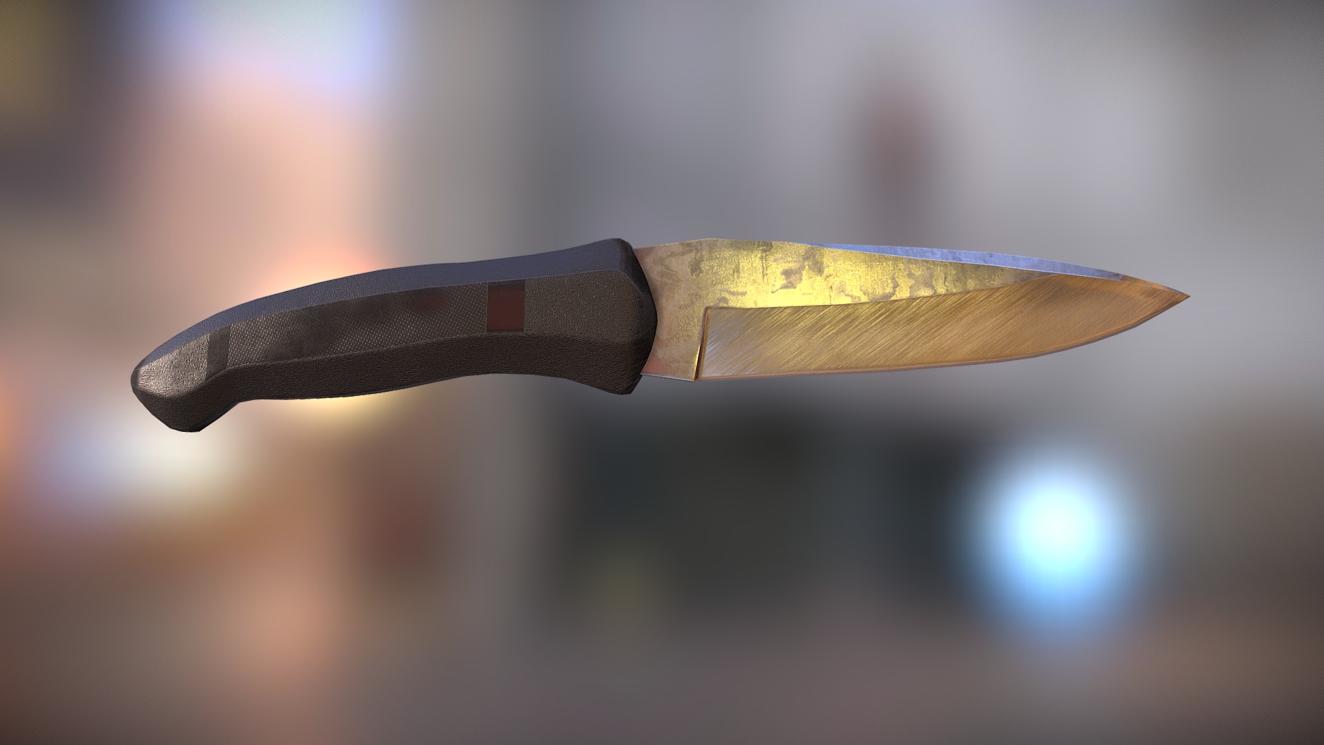 3D model Tactical Knife - This is a 3D model of the Tactical Knife. The 3D model is about a close-up of a knife.