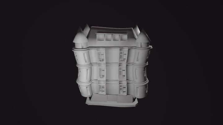 Wonky Castle Model Efficientcy Exerscise 3D Model