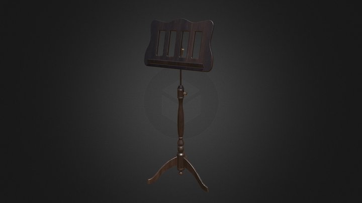 Sheet Music Stand 3D Model