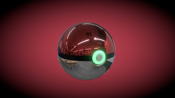 Premium Pokeball 3D Model