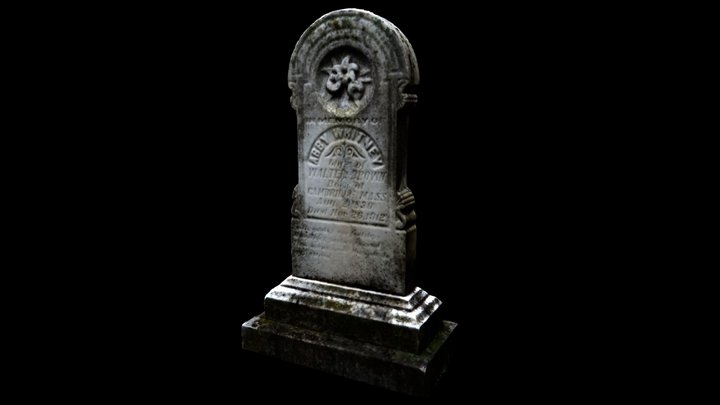 Tombstone of Abby Whitney 3D Model