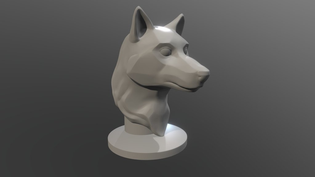 Wolf Bust Art Reference