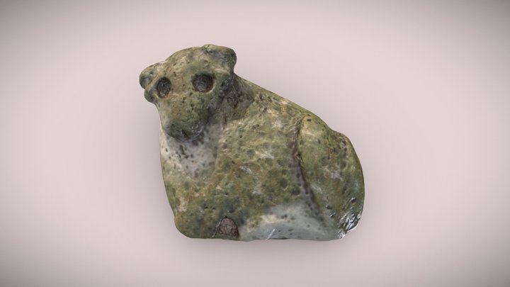 Mésopotamie, cachet en forme de taureau 3D Model
