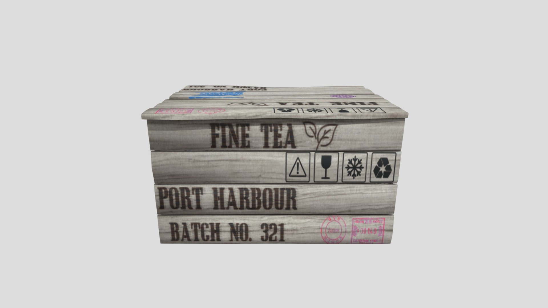 Small Wooden Tea Crate