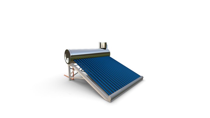 240Lts Low Pressure Solar Water Heater 3D Model