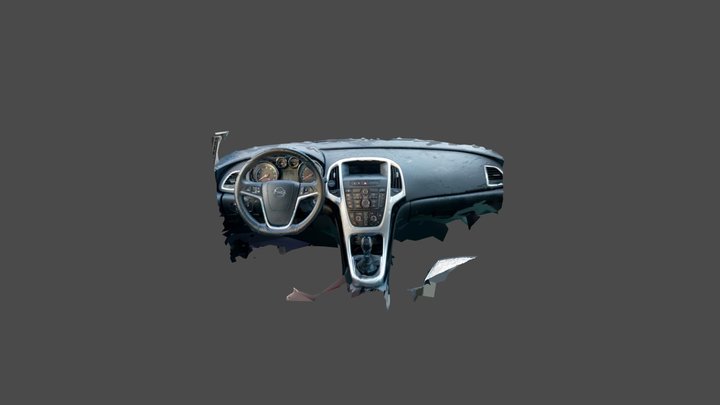 Opel Astra 1.4T 2013 Dashboard (interior) 3D Model