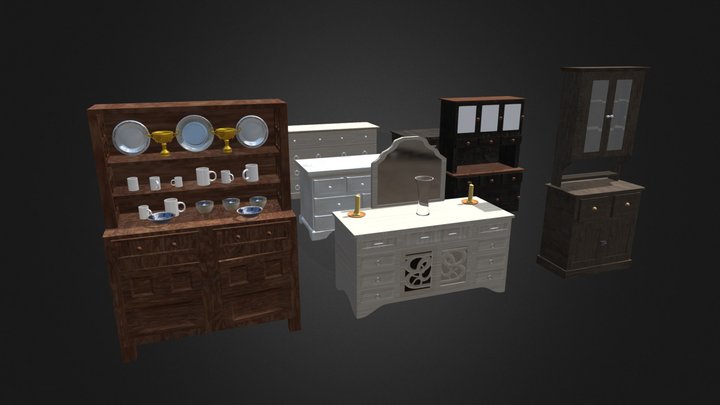 Dressers and Chest Of Drawers 3D Model