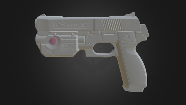 Namco GunCon .OBJ - Scan in a Box 3D Model