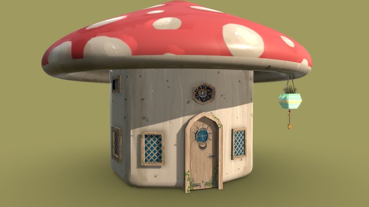 Mushroom house 3D Model