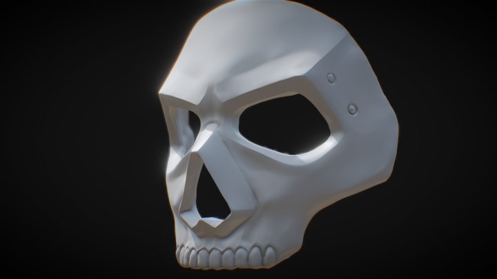 3d Print ready CoD MW2 "Ghost" new mask 3D Model