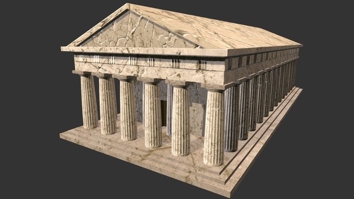 Temple of Neptune 3D Model