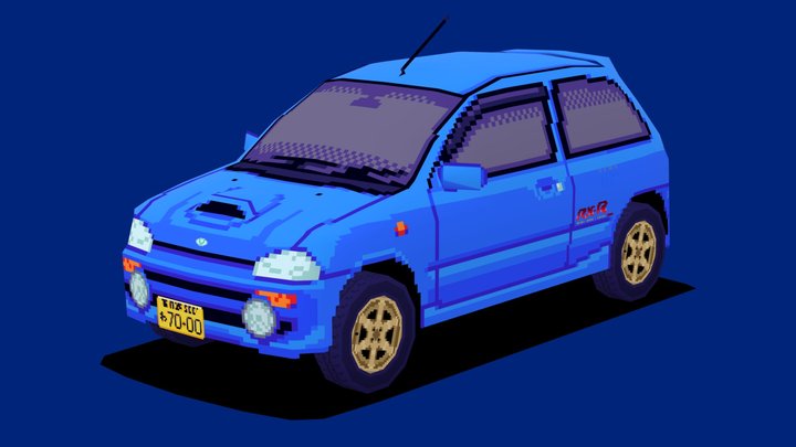 1992 Subaru Vivio RX-R 3D Model