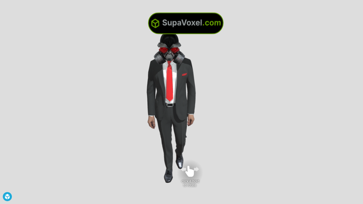 Gas Mask Suit Man - Hitem3D vs SupaVoxel