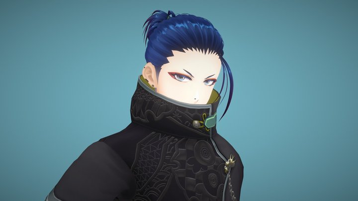 VRoid Shioh - Japanese gothic punk outfit 3D Model