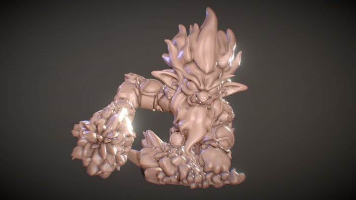 league of legends Trundle Chibi champion 3D Model