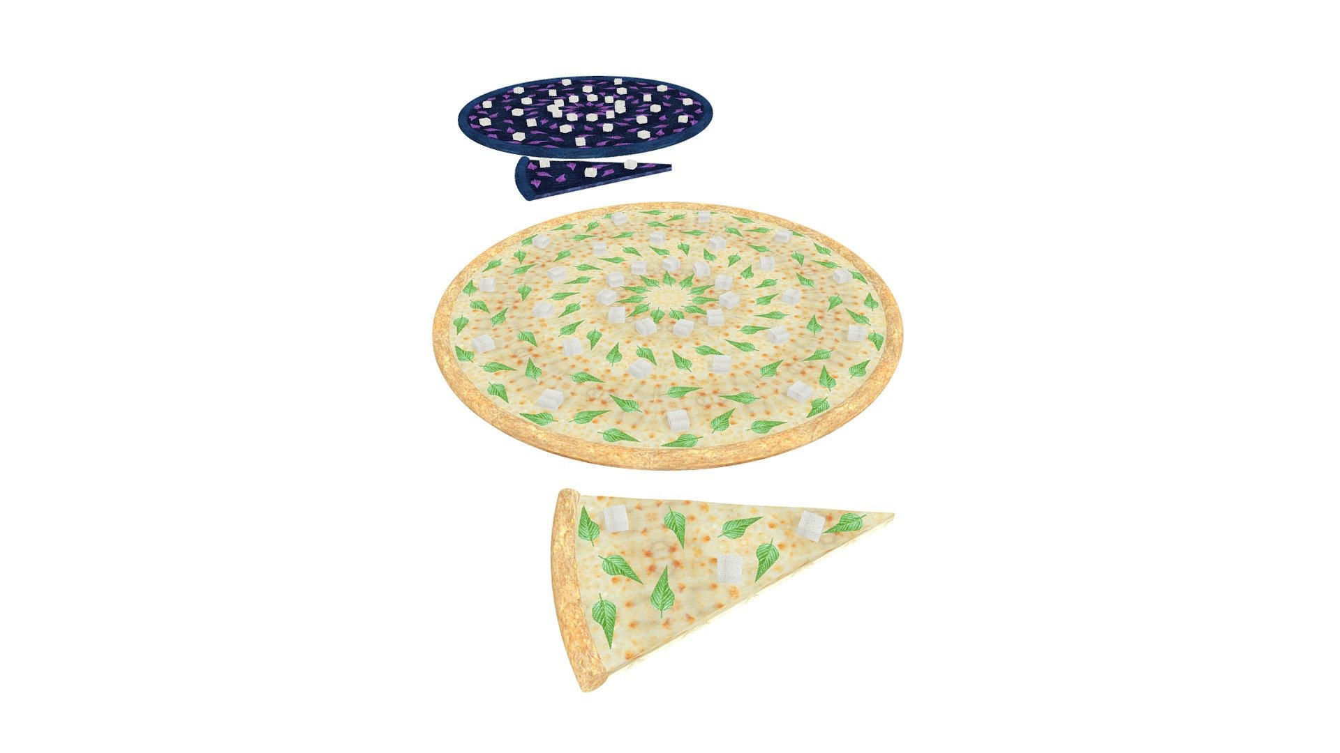 Pizza Mediterránea y Pizza Futurista